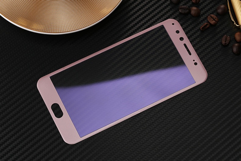 vivonex碳纤维x9plusy67手机高清紫光膜v3max全屏软边钢化膜