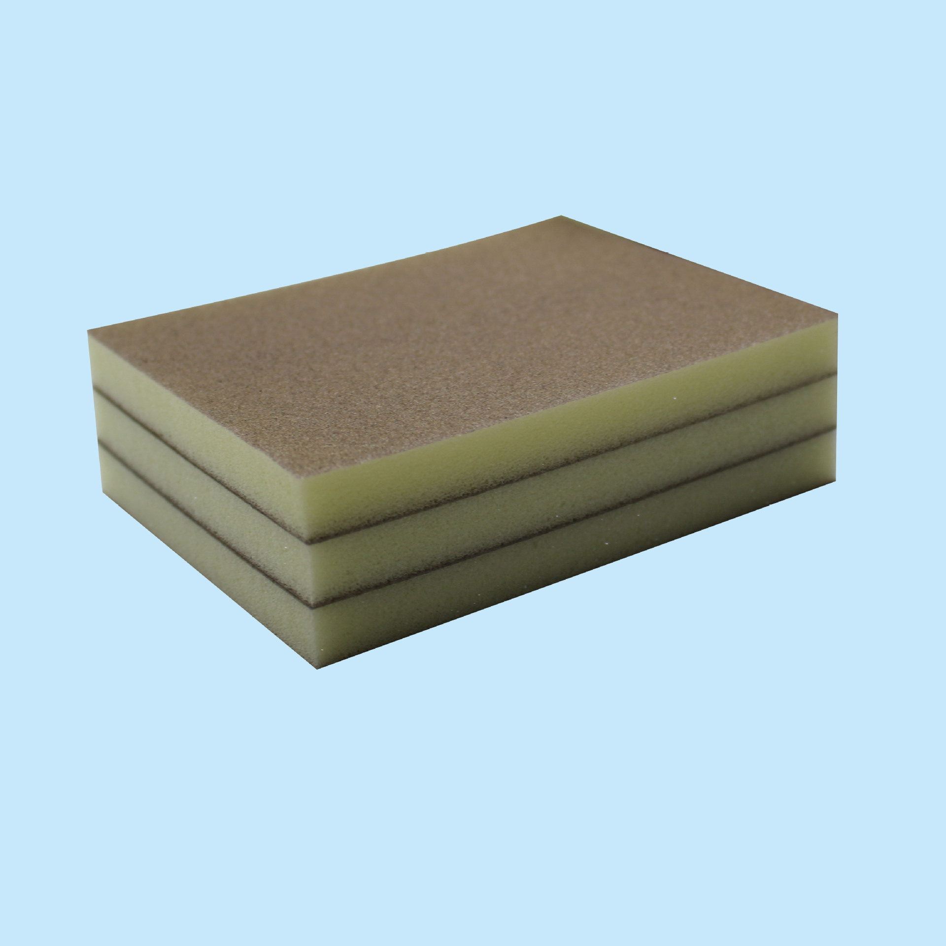 东莞市双面海绵砂纸海棉砂片抛光海绵砂块双面砂纸可定制