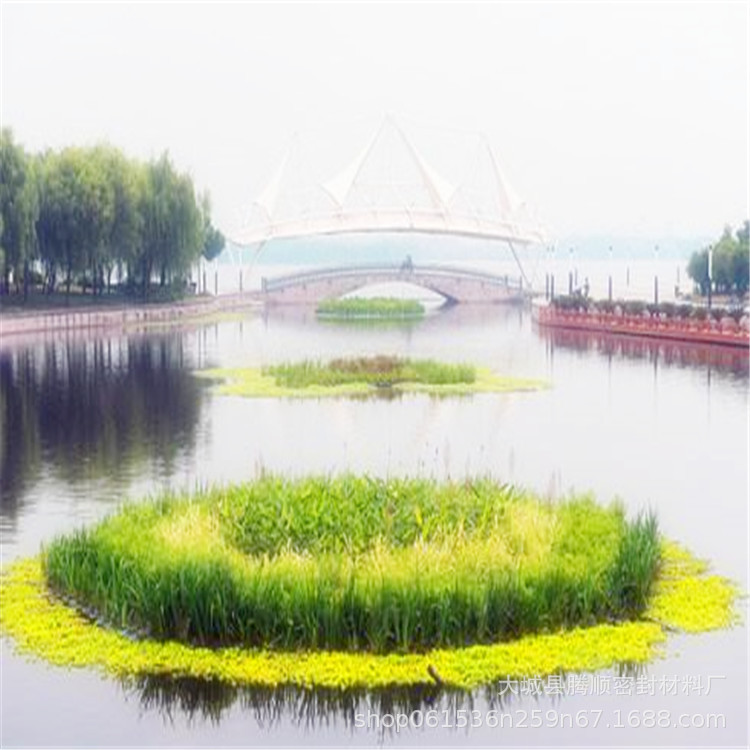 直销水生植物浮岛 绿化造景园林荷花浮岛 抗风浪水上生态浮岛