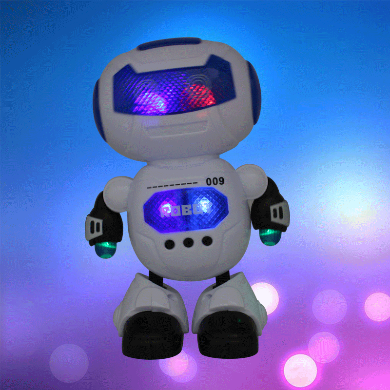 包邮电动太空跳舞机器人灯光音乐智能机器人儿童玩具地摊热卖跨境