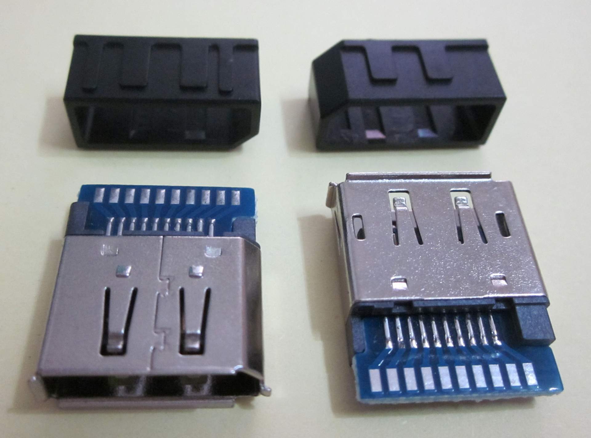 厂家直销dp20p母头焊线式 displayport母头 带板带护套插头连接器