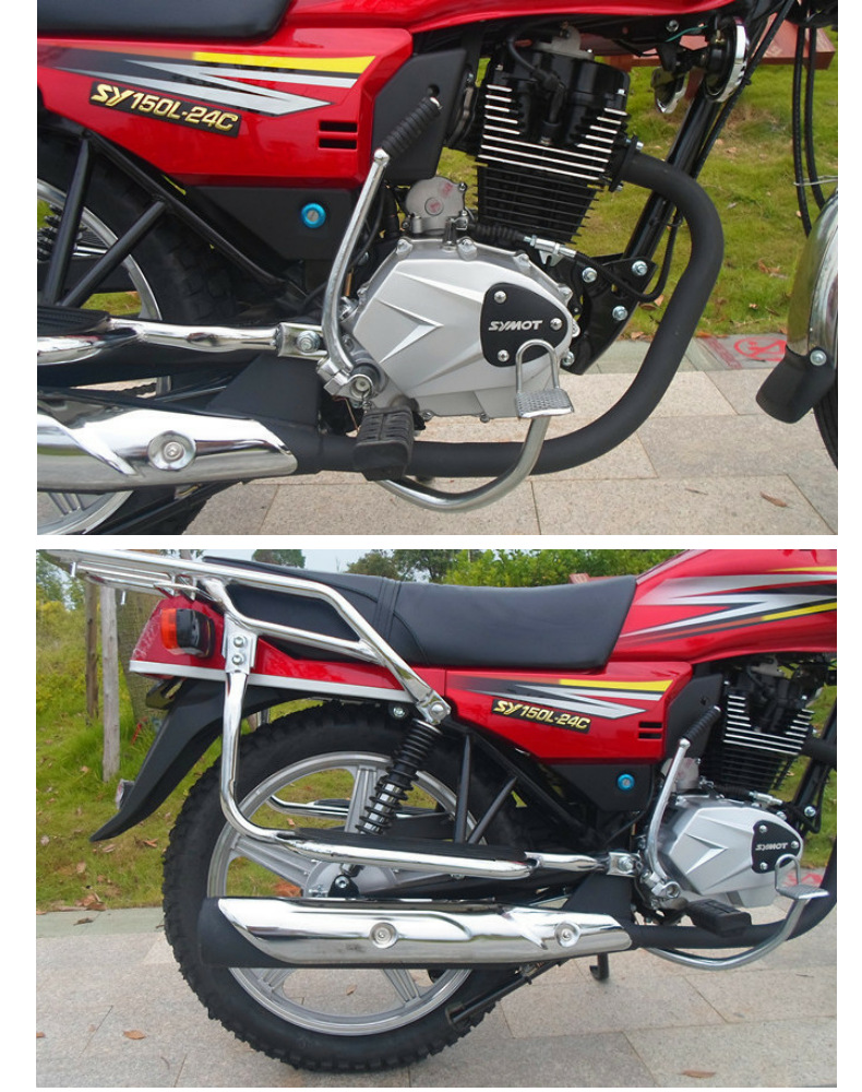 供应国三跨骑全新整车四冲程五羊款双鹰牌150cc燃油二轮摩托车