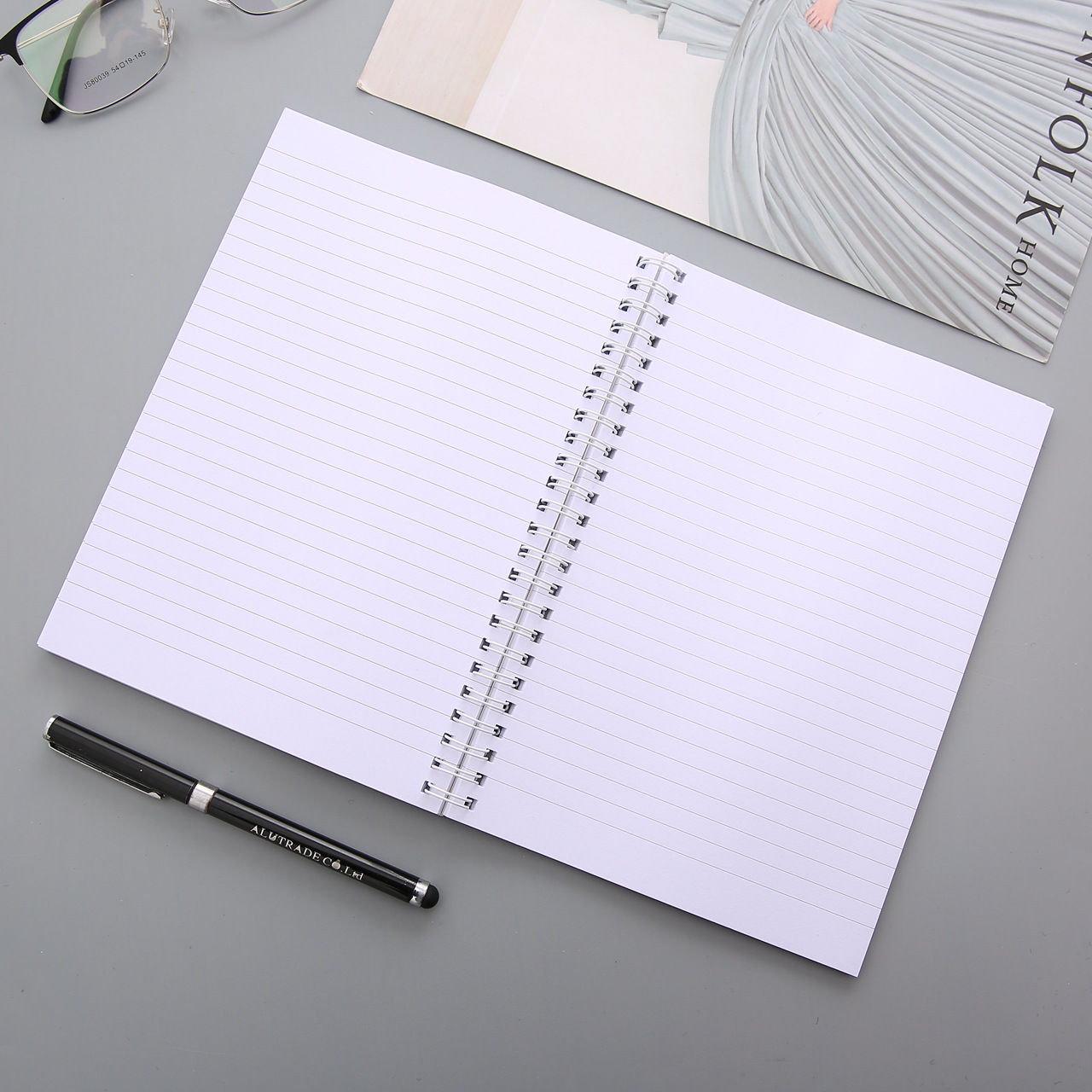 3dpp线圈本侧翻笔记本 记事本子活页手帐本手账计划本定制