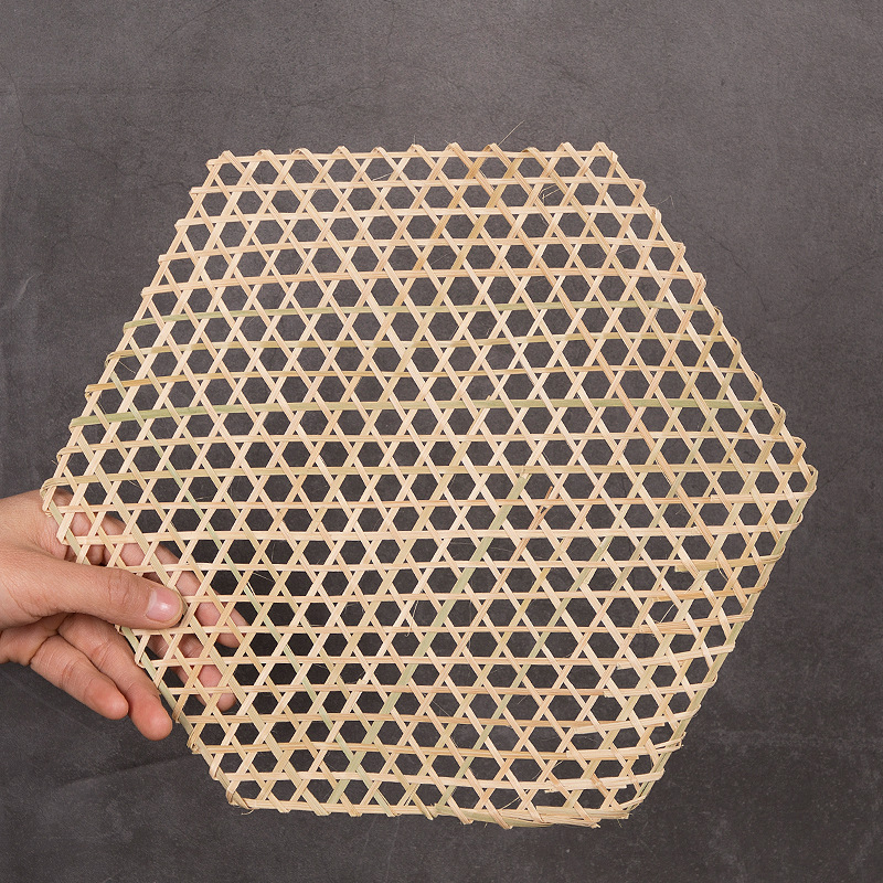 手工竹编 竹网 餐垫 防粘锅竹蒸垫 酒店专用 幼儿园挂饰拍摄道具