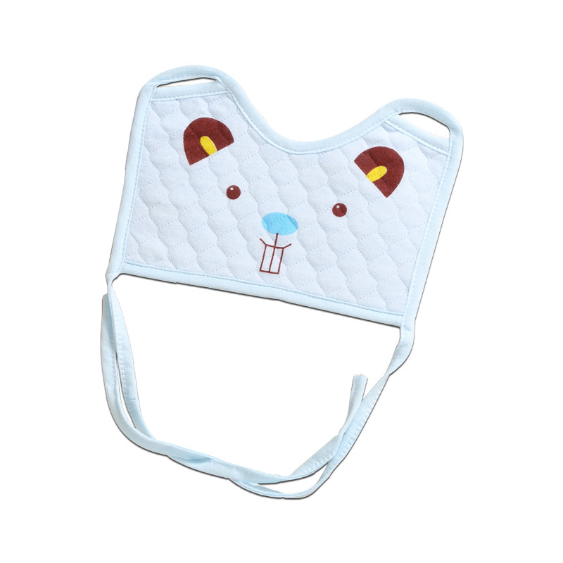 Baby Bib Square Bib Surgical Mask Type Cartoon Lace-up Waterproof Saliva Towel Bib Towel Baby Products