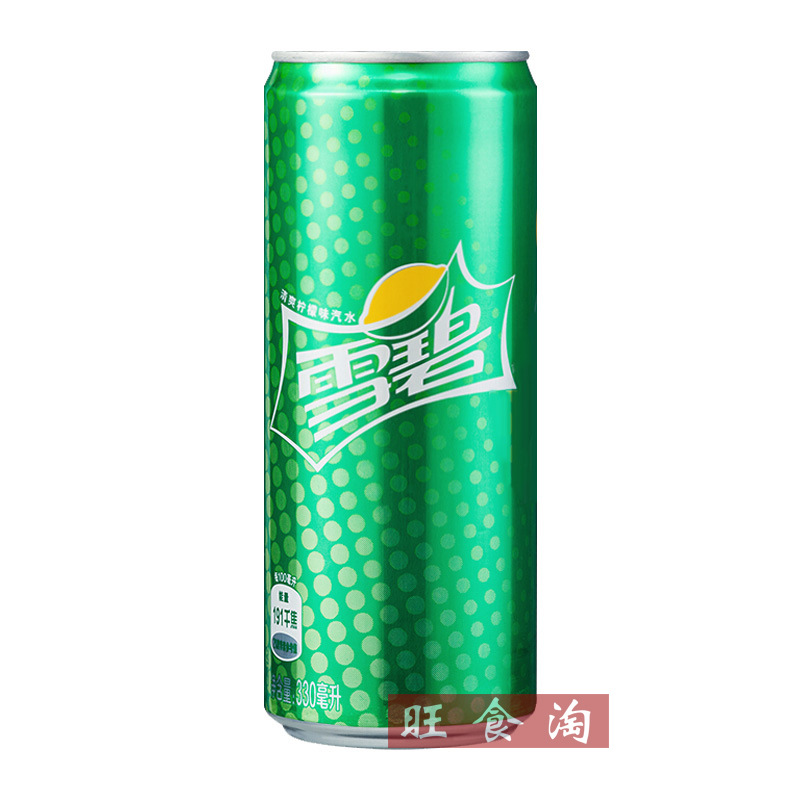 可口可乐雪碧碳酸型饮料330ml*24罐整箱批发听装高罐上海满量包邮