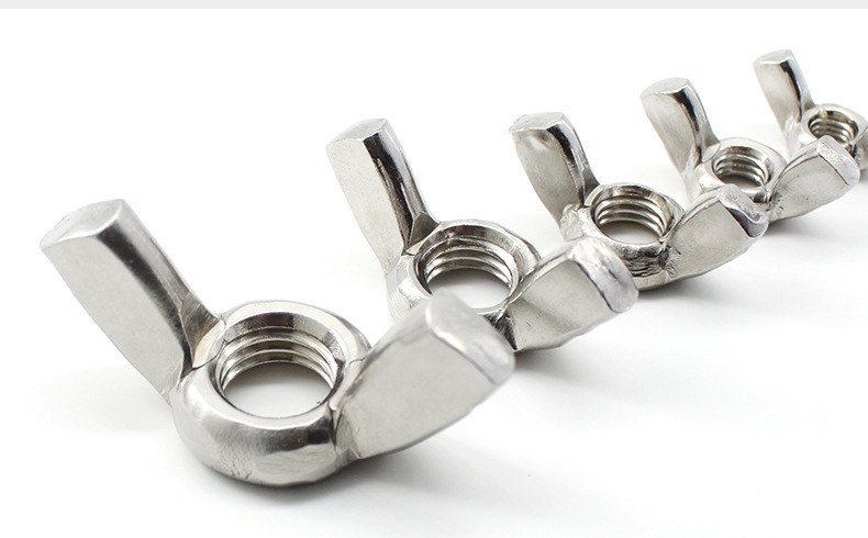 不锈钢铁_美制蝶形翼型翼形碟型螺帽羊角元宝丝母不锈钢铁镀蓝白锌 - 