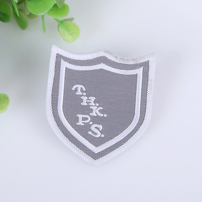 魔术贴臂章肩章定做 织唛布贴定做 幼儿园校徽袖标胸牌制作订制