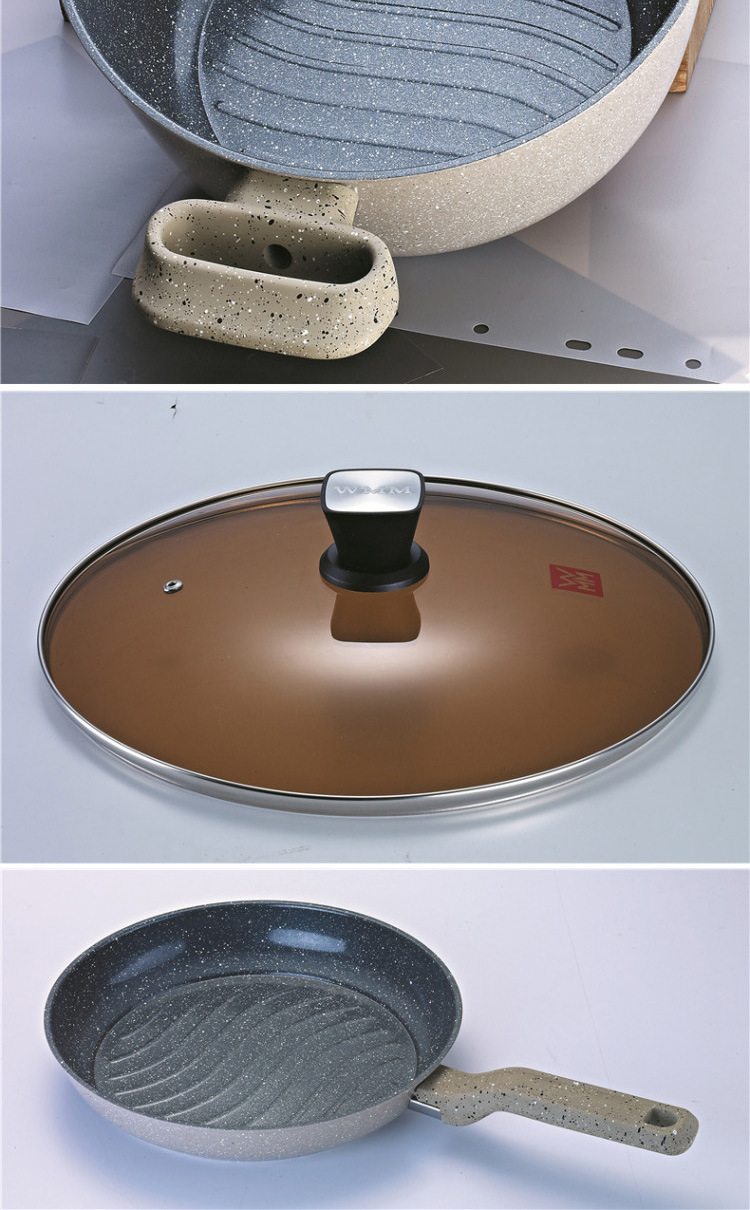 wmm 雄安三件套ax-3 汤锅 炒锅 煎锅无烟不粘锅批发