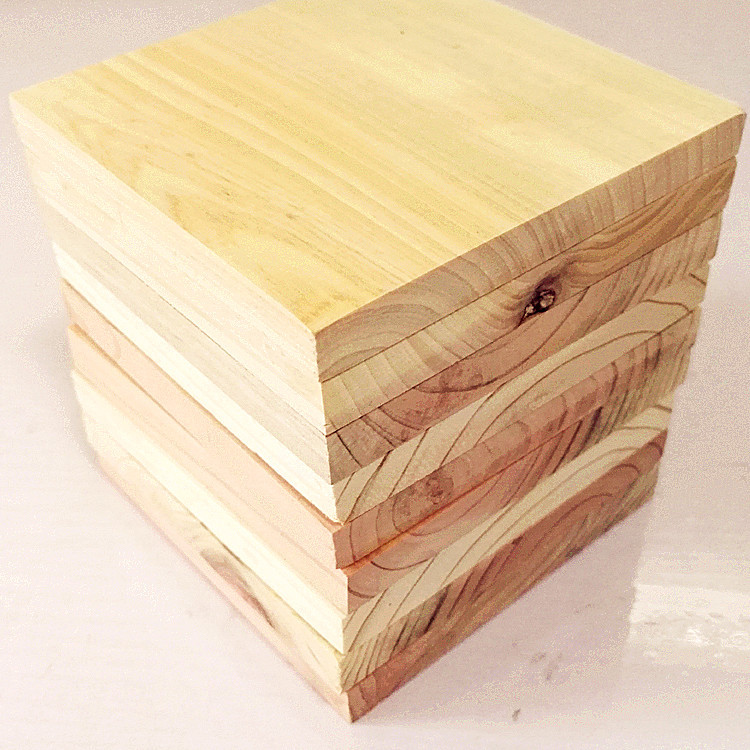 天然杉木片 纯实木原木块 工艺设计diy 木块定做正方形1cm厚系列