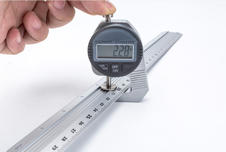 批发15cm美工防护多功能铝尺 彩色学生文具直尺广告金属尺子定制