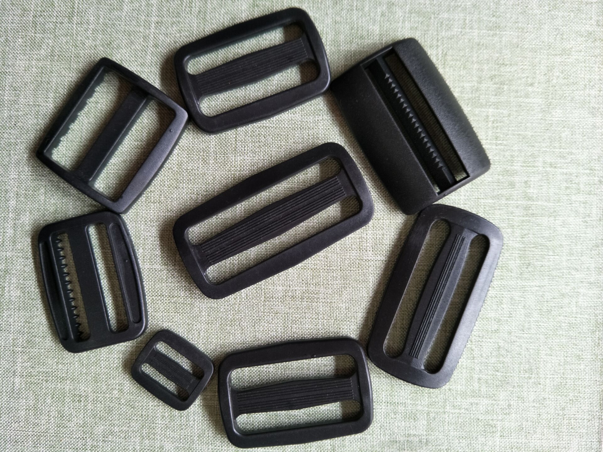 塑料箱包背包配件日字扣包肩带调节扣二三档扣黑色书包织带口字扣