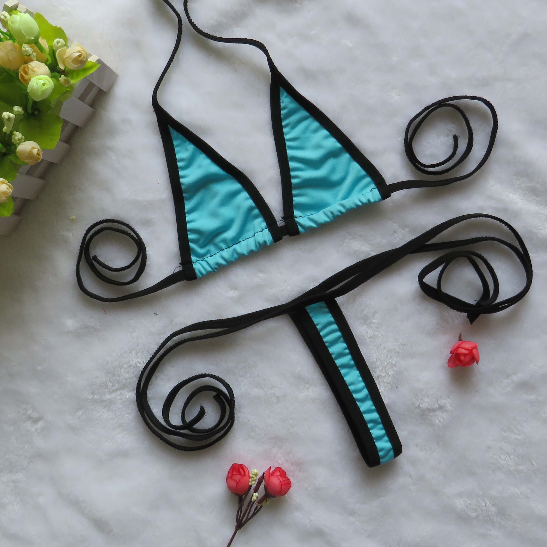 跨境情趣内衣女性性感睡衣ebay速卖通亚马逊迷你比基尼泳衣套装