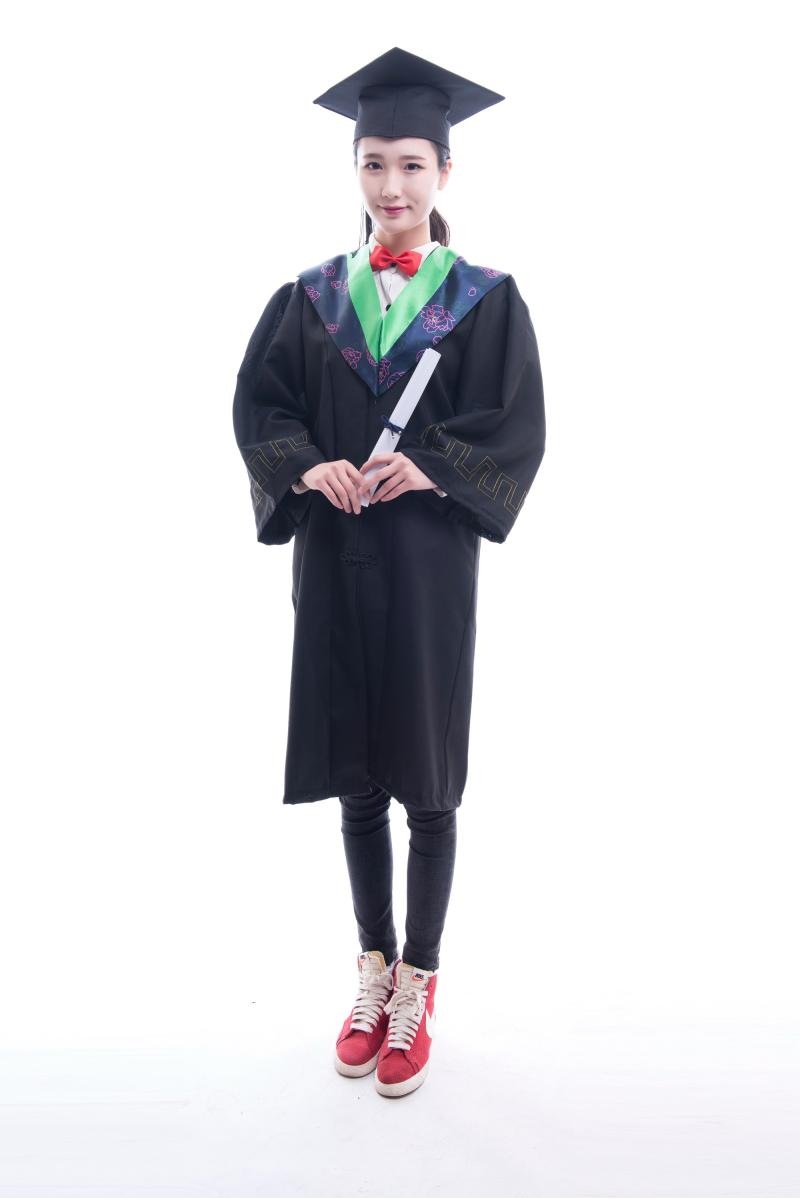 学士服 大学生毕业礼服 博士服文科演出的服搭配帽子硕士服成人礼