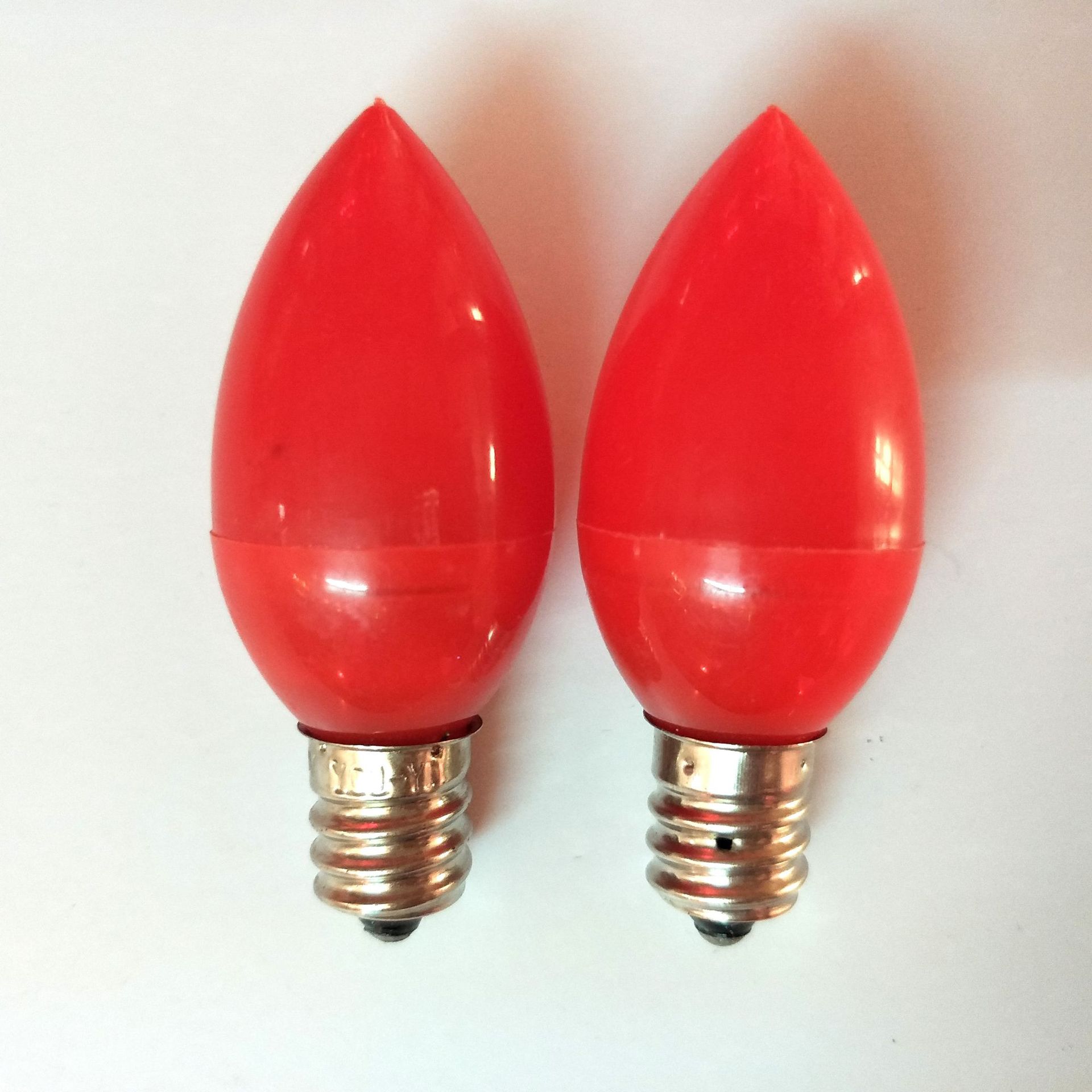 佑毅led小红灯泡 c7led灯泡电子蜡烛灯泡佛灯配件塑料灯具用品