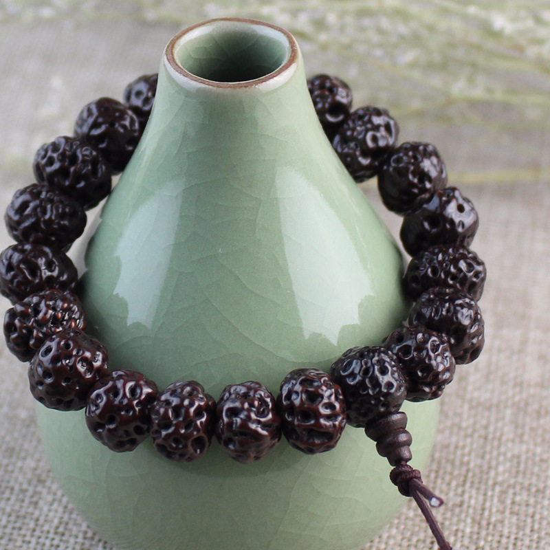 厂家批发大如意菩提子手串原籽佛珠手链天意子个性男女饰品礼物