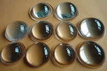 大功率LED透镜Φ43MM至Φ64MM玻璃平凸透镜 可调焦聚光光学透镜