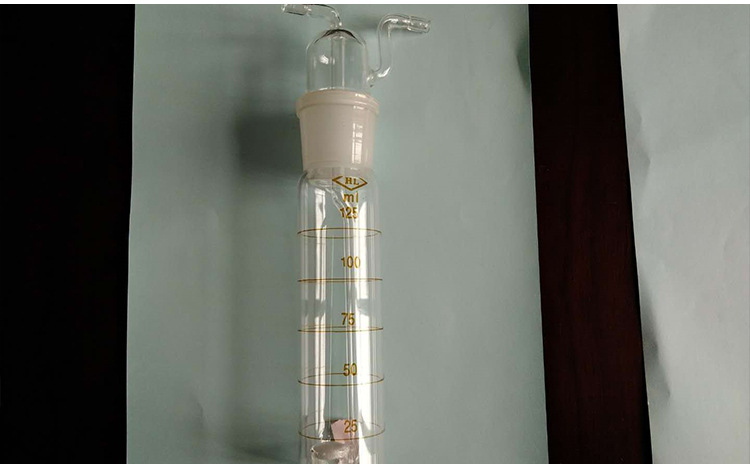 125ml白色棕色烟道吸收瓶二氧化硫吸收瓶多孔玻板吸收管