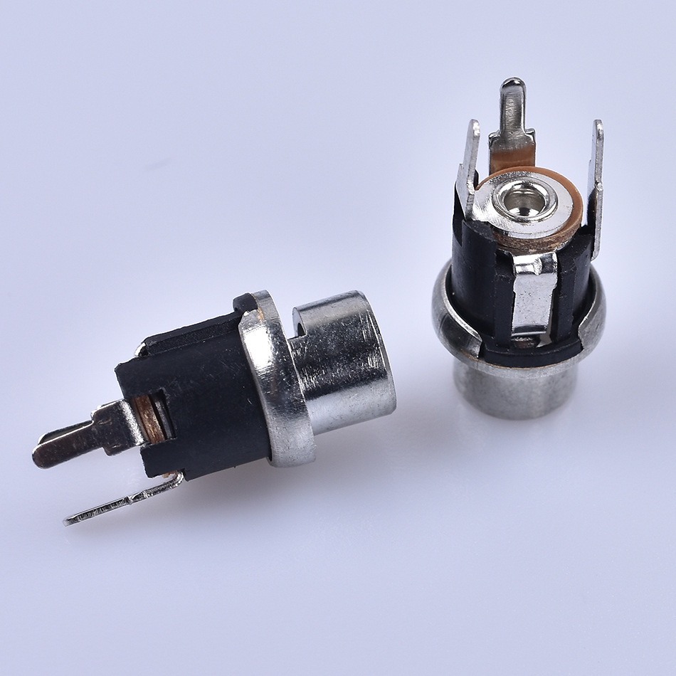 厂家销售dc-026电源座子无螺纹 5.5*2.0/2.5mm锌合金全铜接口座