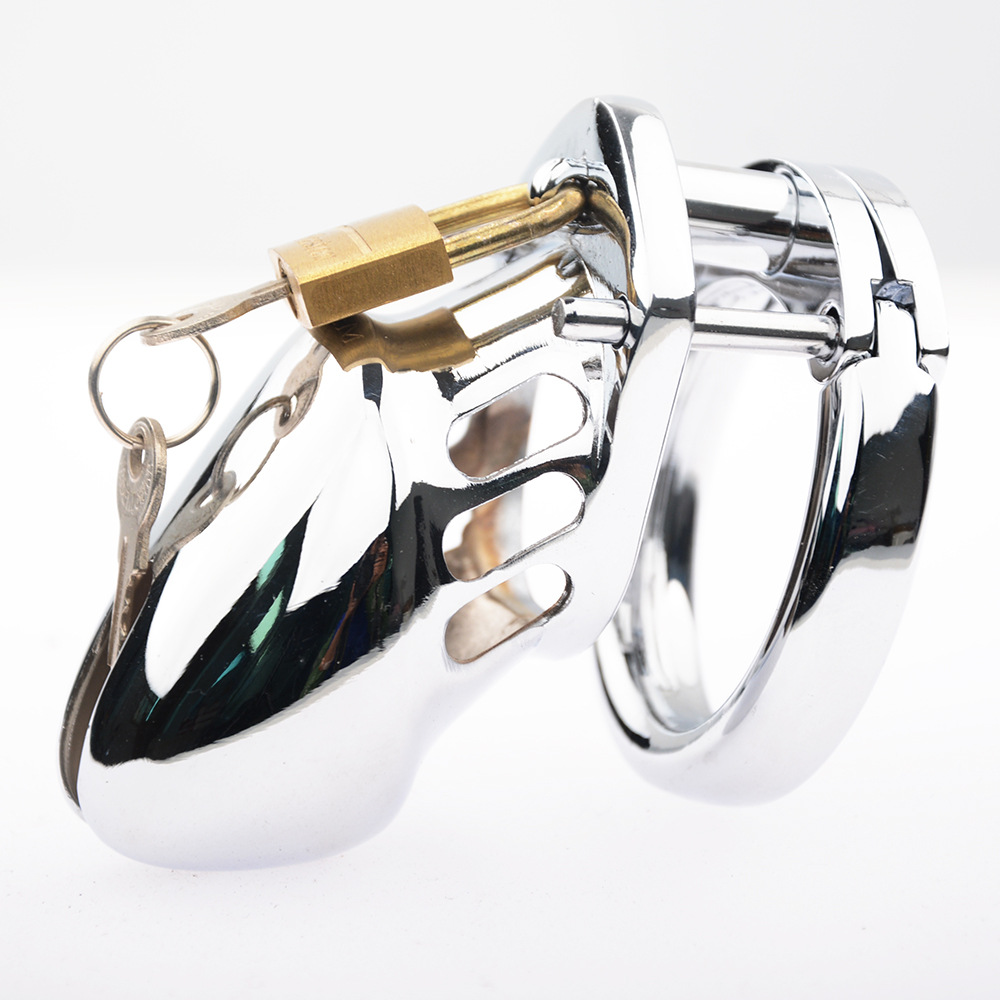 金属贞操锁男用情趣鸟笼节操锁三柱cb6000cb3000短款