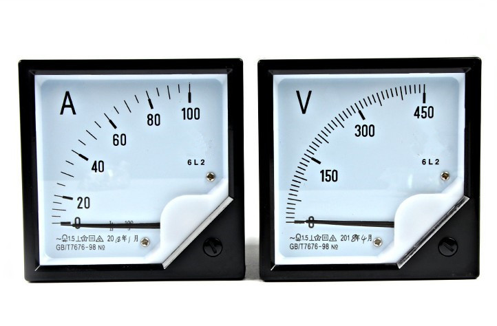 电工仪表6l2-v 450v 配电柜指针仪表 6l2-v ac0-450v交流电压表