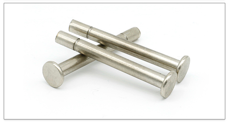 定做 碳钢镀镍平头门轴 固定销 定位销子 m5.5*52