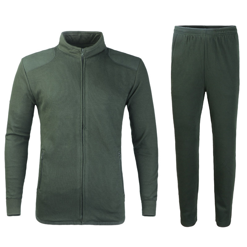 批发正品冬季长袖体能训练服抗寒绒衣裤户外通用保暖免烫体能服装
