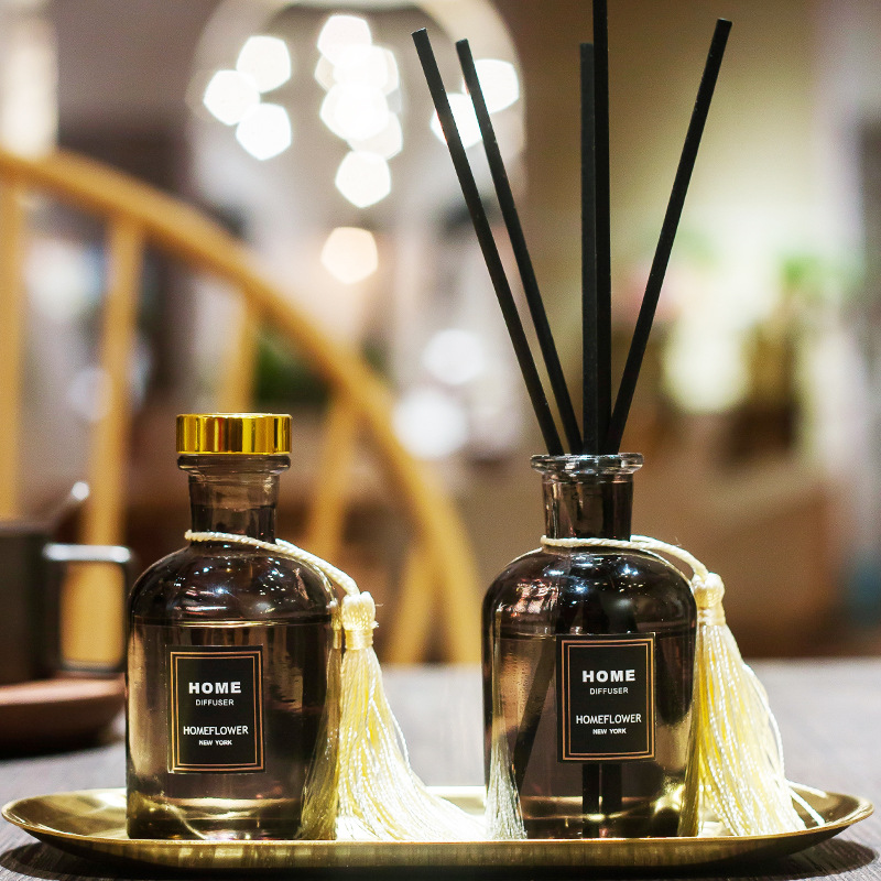 120ml Hotel Aromatherapy Oil Set Indoor Perfume Bathroom Air Freshing Agent Anhydrous Reed Diffuser