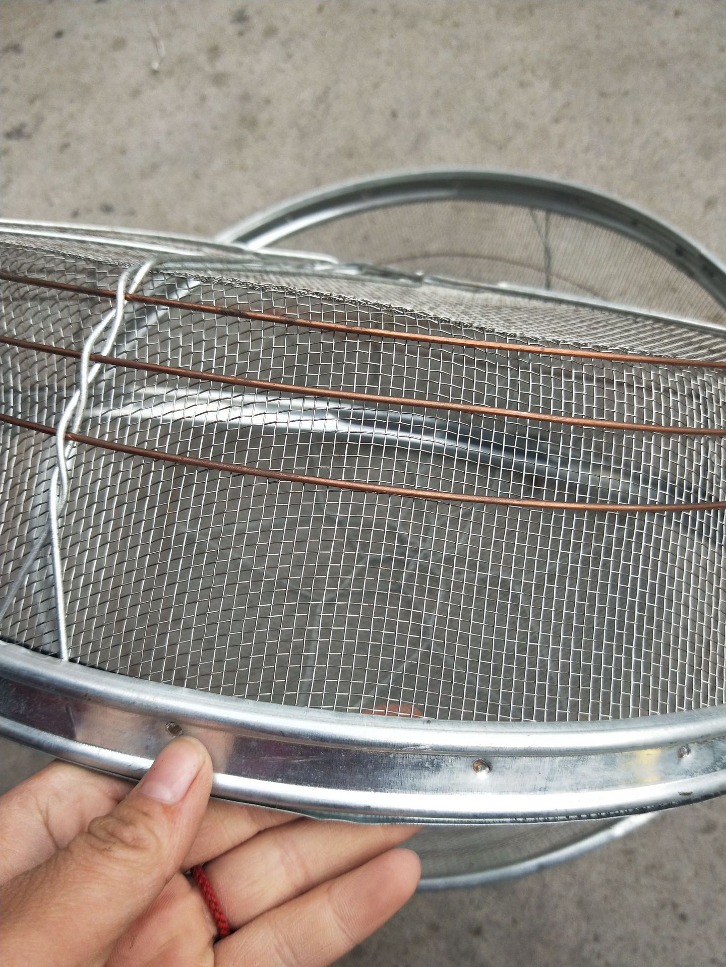 农用工具普通铁筛子农村地摊用的筛杂铁筛子筛粮食筛碳