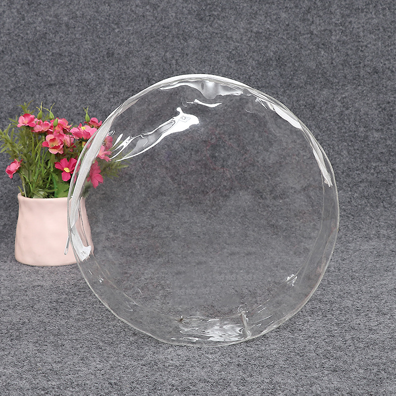 新款定制圆形化妆品塑料袋 车缝透明pvc包装袋 量大价优