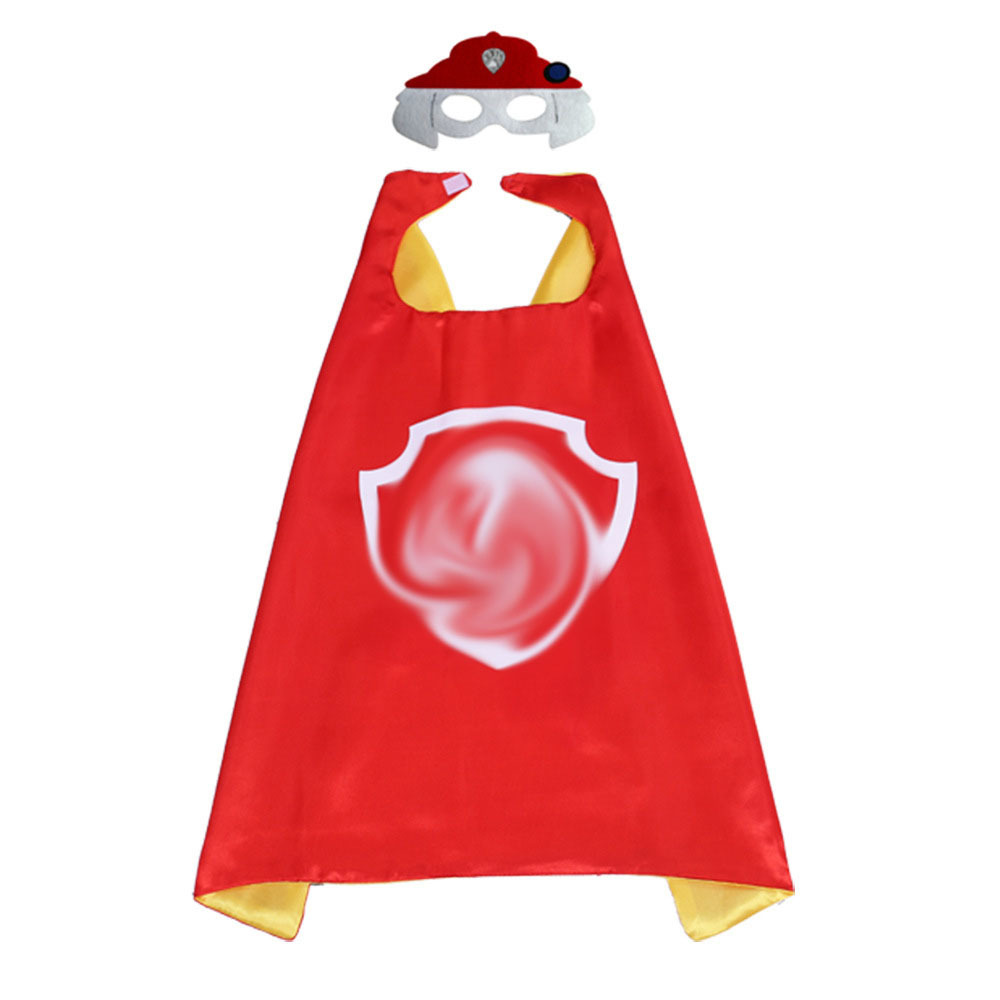 狗狗巡逻队双层万圣节超人披风厂家销售儿童卡通超人披风现货供应