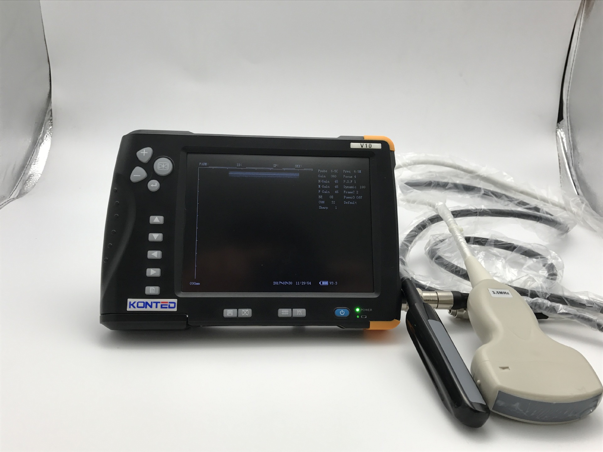 电子猪用凸阵电子牛用直肠探头防水兽用b超机