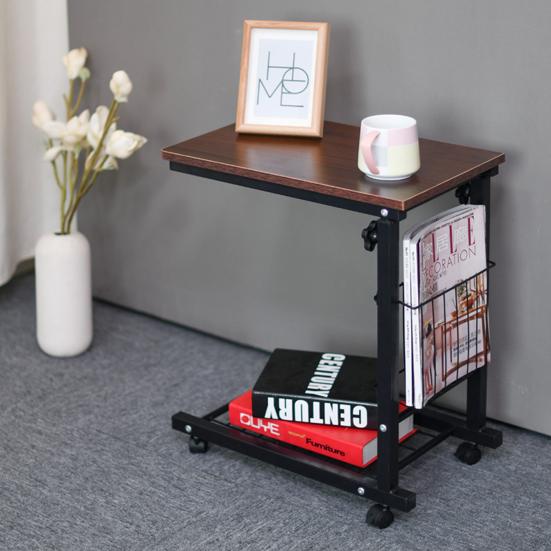 1 Manufacturer] Simple Modern Mobile Bedside Table Lifting Small Coffee Table Side Table Lazy Computer Desk Sofa Small Desk