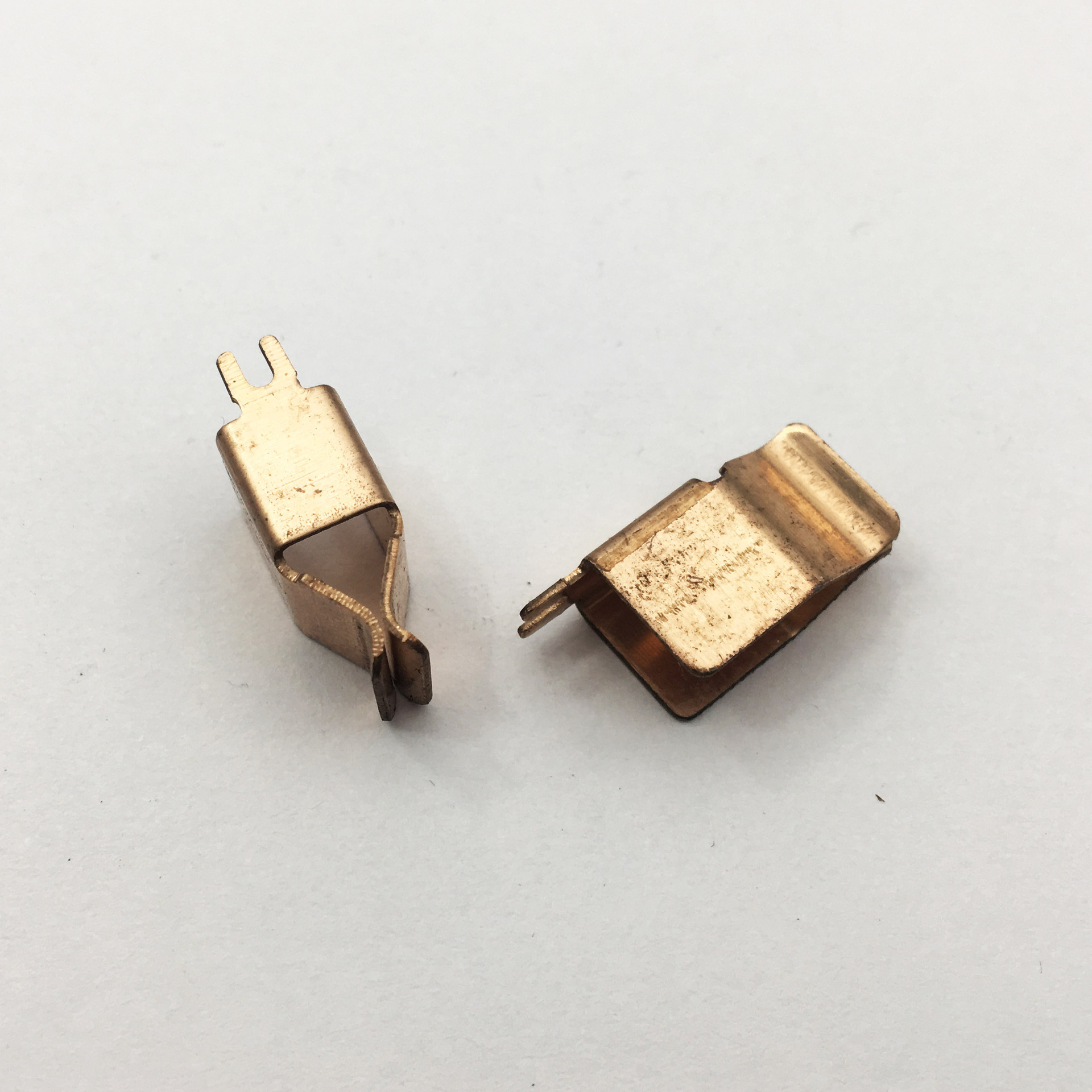 超赞 智能插座配件端子铜片 10a16a扁插口五金件导电片接地弹片