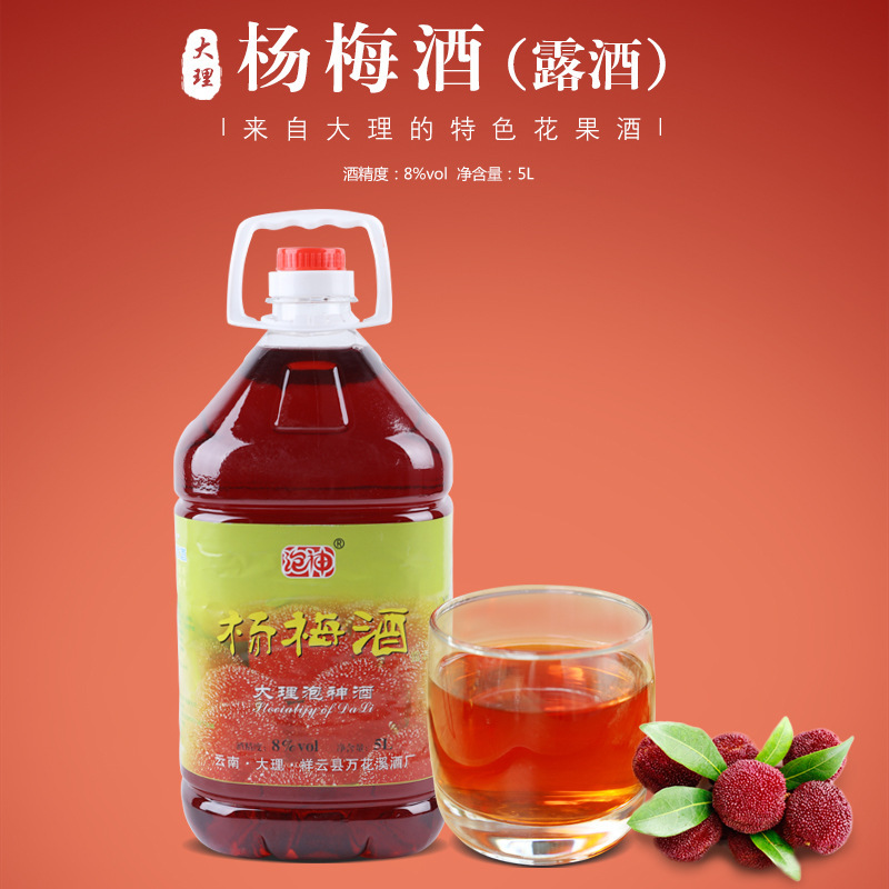 云南大理杨梅酒  8度微甜生日家庭聚会