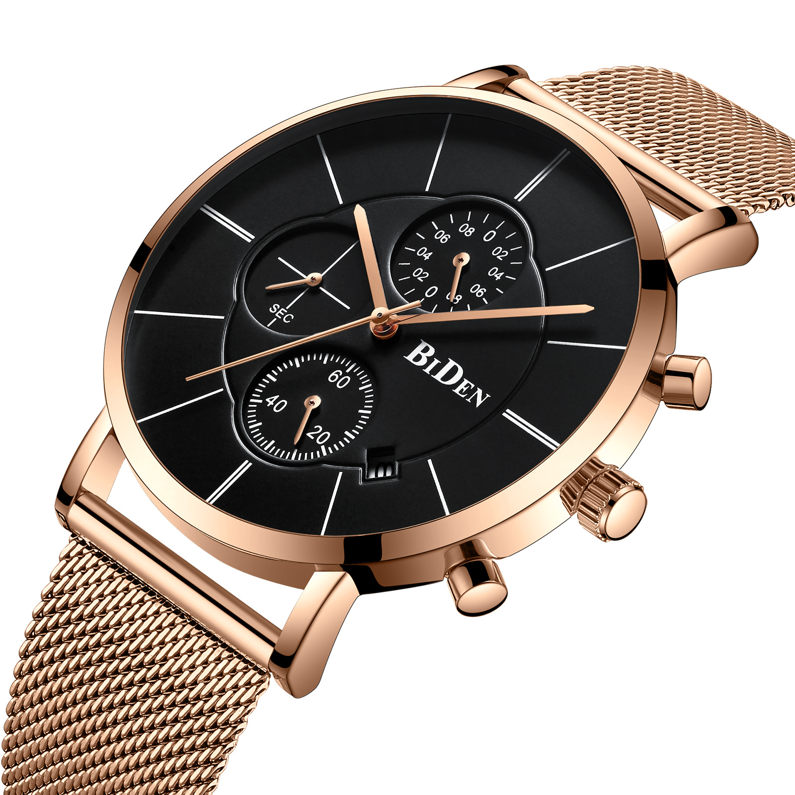 一件代发biden拜登男士超薄网带watch时尚手表外贸手表手表