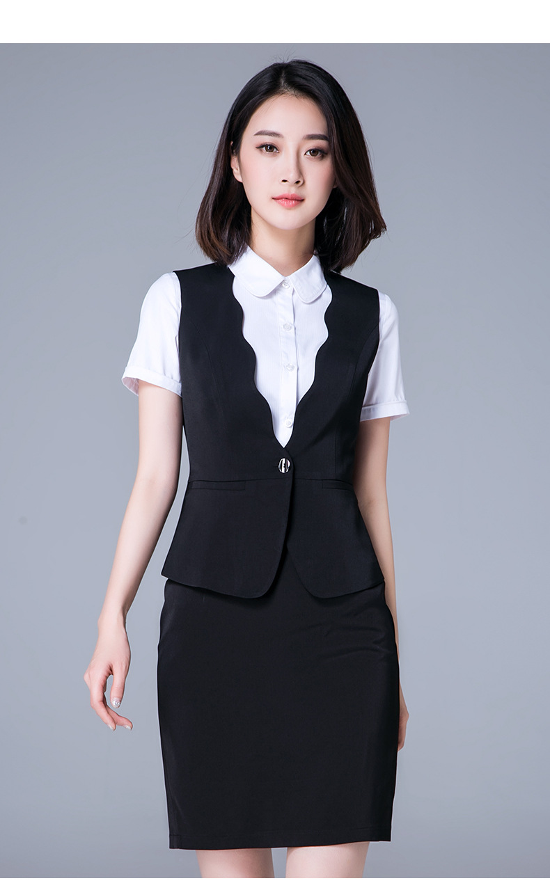 职业马甲套装女新款时尚白领行政工作服修身银行工装空姐制服