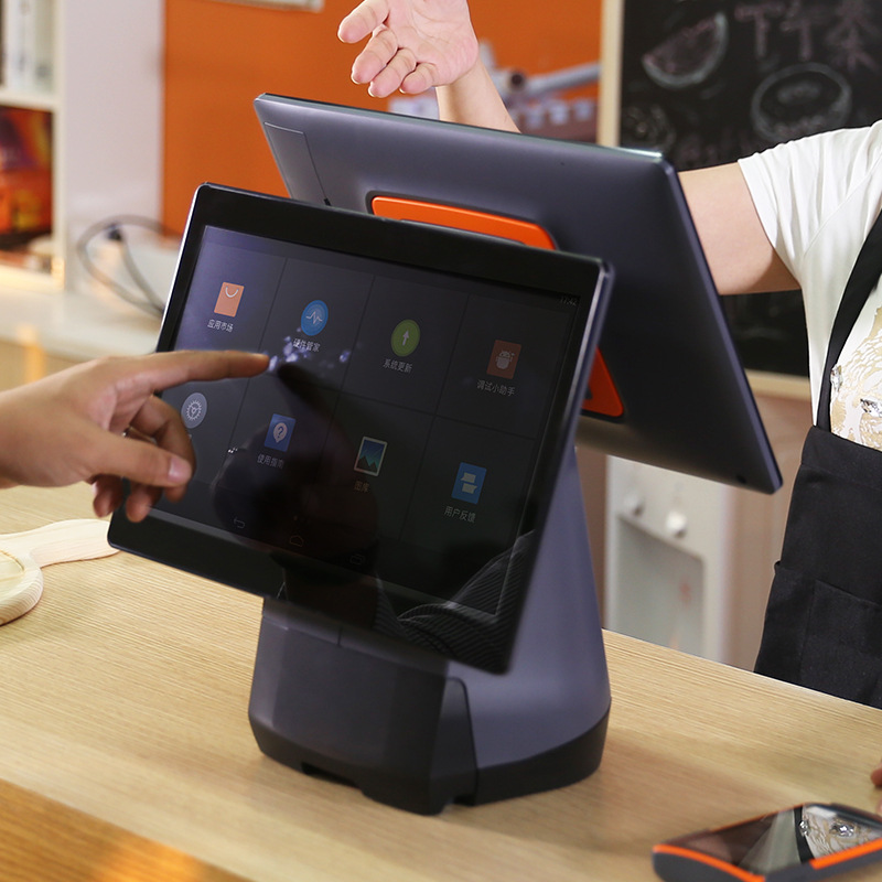 会员进销存打印收银一体机美容美发化妆品饰品店人脸识别收款机-阿里