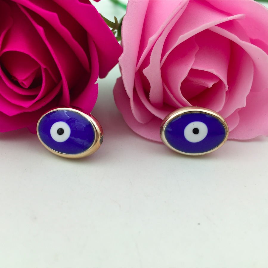 ccb手工滴油眼睛珠子 散珠 diy饰品配件批发 椭圆鱼眼珠 厂家直销