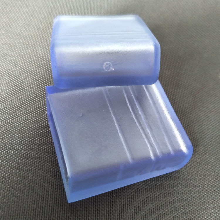 10*30方管外套透明pvc橡胶凳子脚套管帽防水椅子脚套软胶套防滑垫