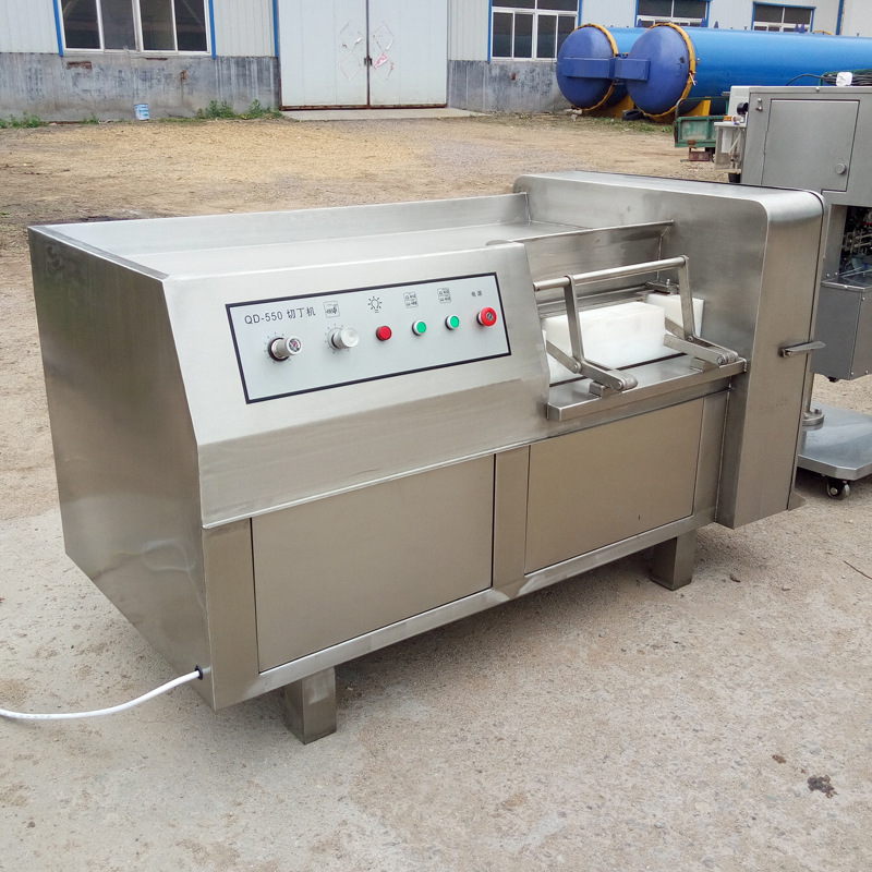 小型鸡脯肉切丁机器诸城 全自动鲜肉切条机 小型三维切丁机肉类