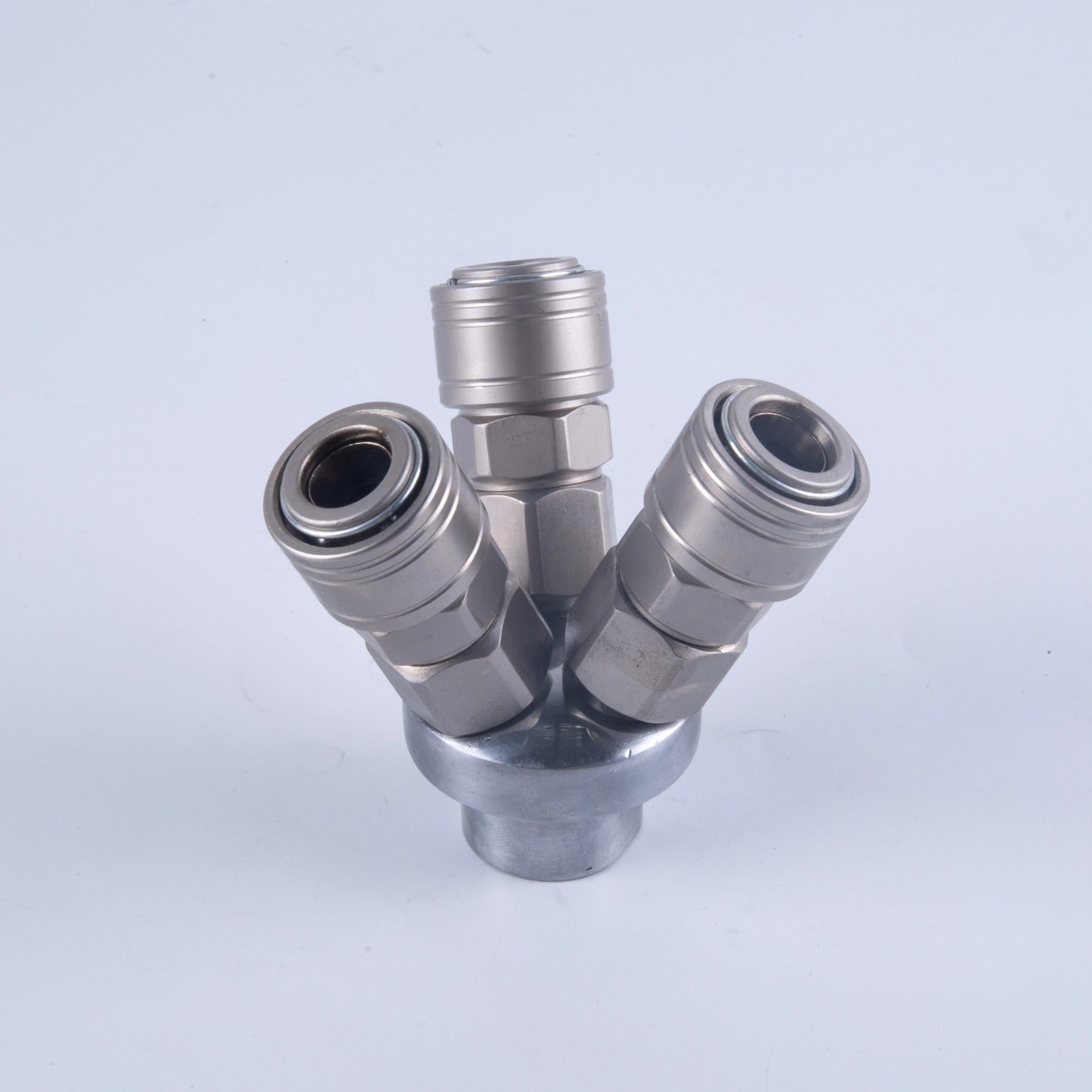 圆三通自锁快速接头空压机气泵多管路三通自锁快速接头厂家直销