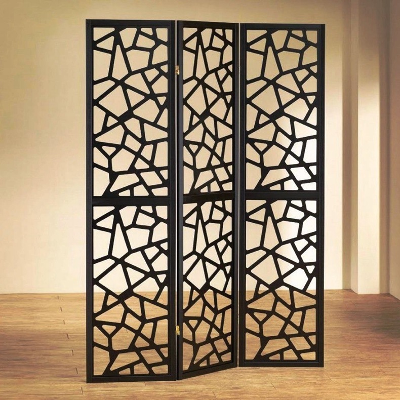 厂家定制售楼部室内铝合金屏风隔断 雕花铝单板幕墙隔断材料