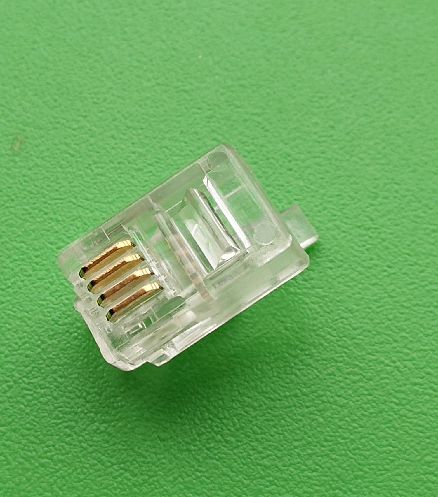 源头厂家6p4c水晶头rj12四芯水晶头4芯电话水晶头电话线水晶头