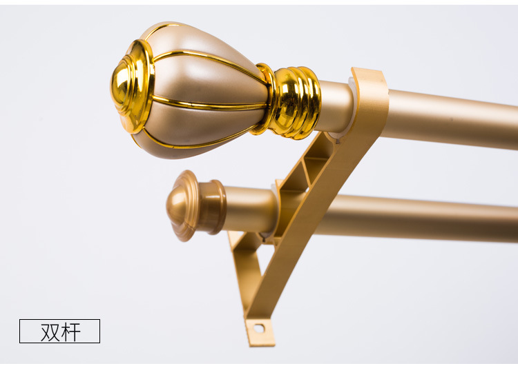 材质 铝合金 颜色 哑光金 辅件 y50 适用窗帘类型 悬挂式 名称 哑光杆