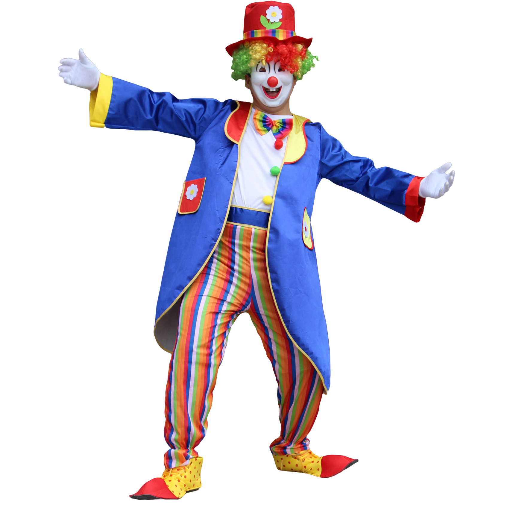 万圣节表演演出服装 成人小丑服装 男女款小丑套装帽子小丑衣服