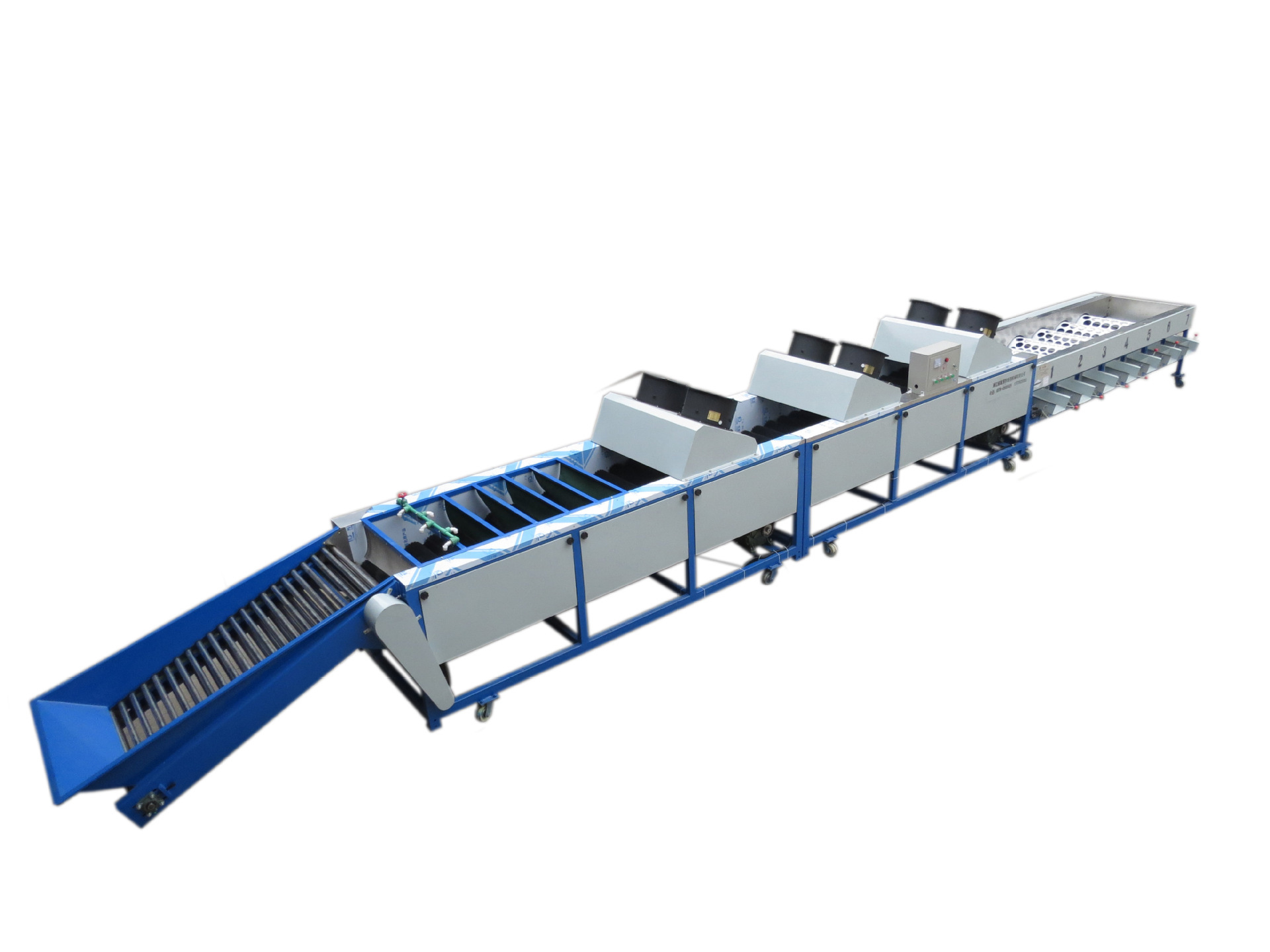 果蔬清洗设备水果分级清洗机柑橘脐橙分级机厂家直销