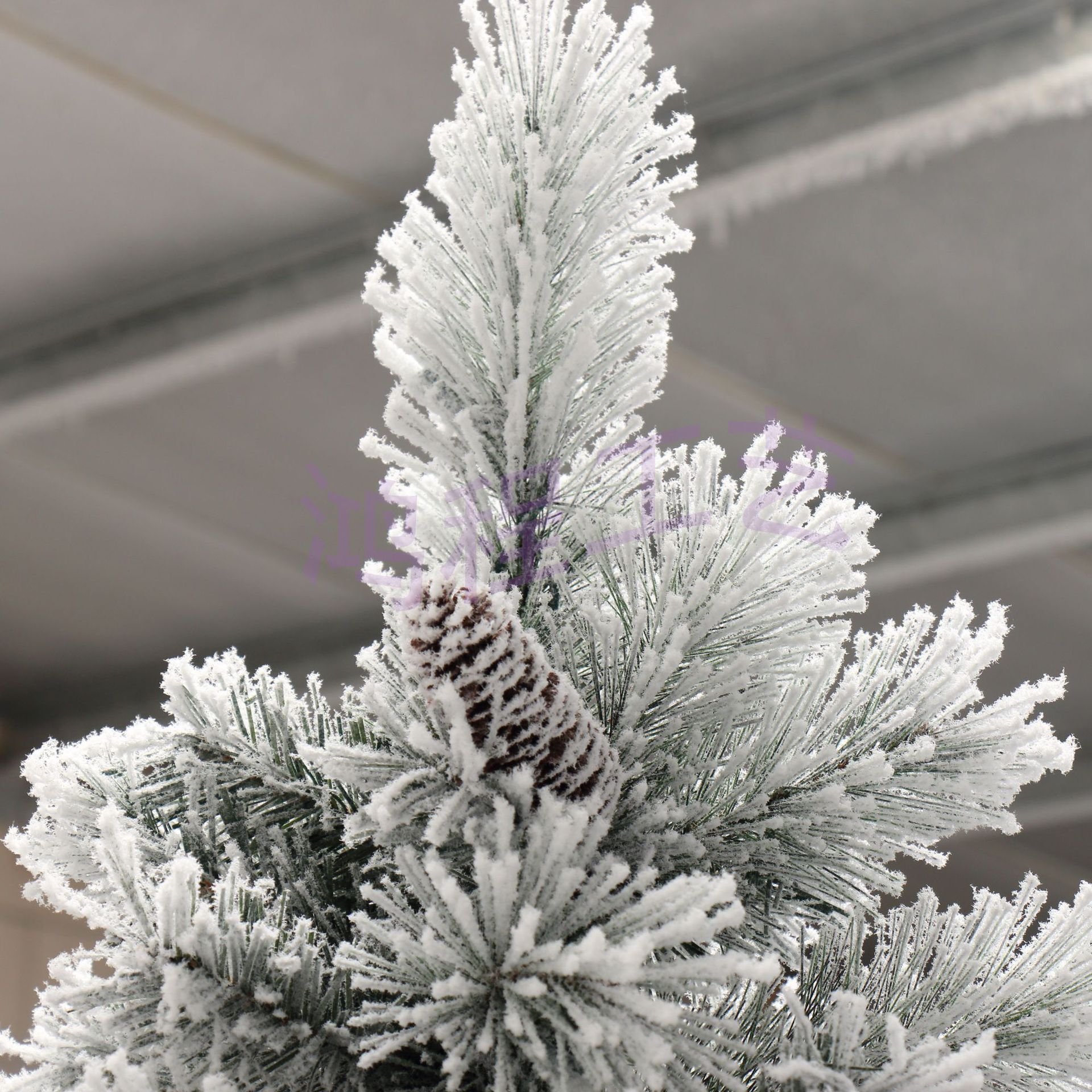圣诞节装饰树180cm/210cm 松针植绒圣诞树雪花装饰树雪树厂家直销
