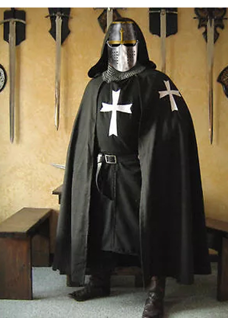 中世纪勇士角色扮演披风圣殿骑士斗篷长袍罗马帝国cosplay服装