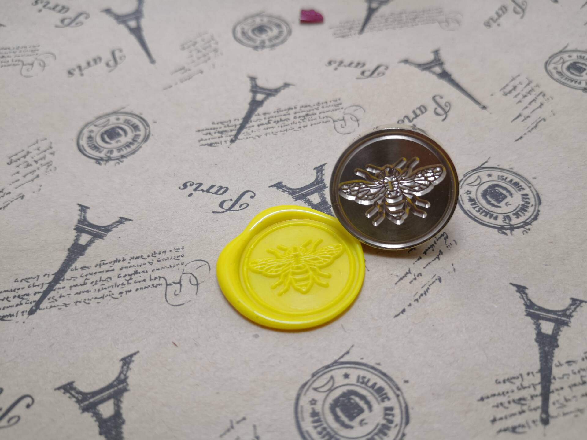 火漆章 蜜蜂 邮戳 复古火漆印章礼物